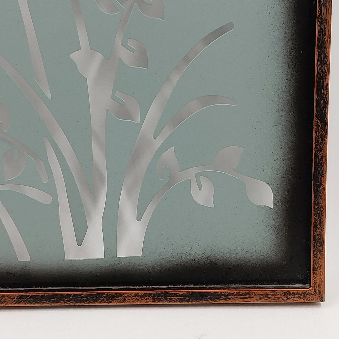New View Design 2 Metal Art Frosted Metal Panel 12" Square Laser Cut Butterfly