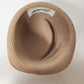 Everitt Bucket Style Rope Hat Tan w Tan Hat Band Half Creased Top Vintage 7-1/8