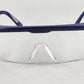 Gateway Strobe VS Traditional Visitor Safety Glasses Telescoping Temples Z87.1+ (Blue Frame, Clear Lens)