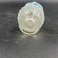 Fenton Moonstone Hobnail Clear White Opalescent Bud Vase 3.75" Ruffle Edge Vtg