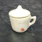 Mini Porcelain Doll Tea Set Creamer Sugar Bowl Lidded Cup Floral 1.5" Vintage