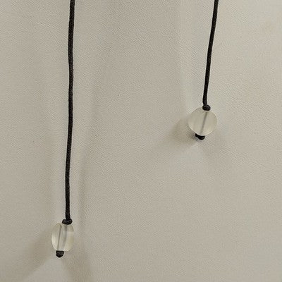 Sylca Signed Acrylic Cluster Bead Pendant Necklace Adjustable Cord Art To Wear