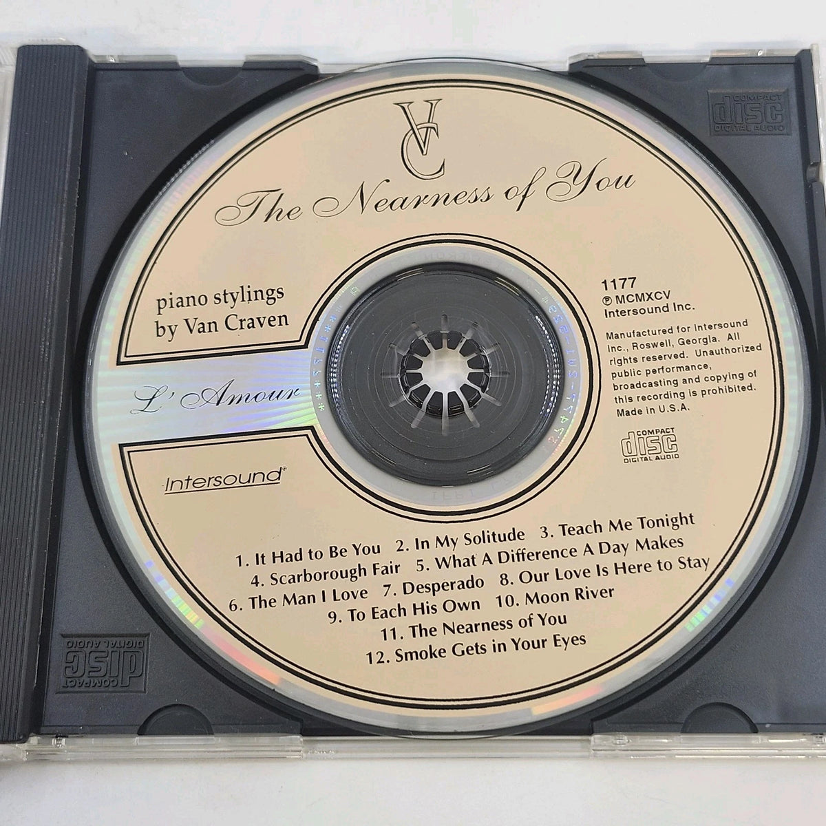 Van Craven L'Amour 4 CD Box Set Piano Stylings Intersound 1176-1179 Body & Soul