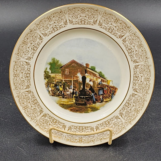 Wittnauer Collectors' Guild Plate DAA14 Childhood of Rapid Transit Bone China