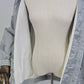 Haband Outwear Windbreaker Women's Silver Gray Metallic Crinkle Jacket Medium