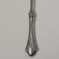 Hand Forged Maker Unknown Extra Large Fork 4-Prong Silver Handle Antique 8.75"