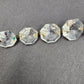 9 Pc High Quality Octagon Crystal Strand Progressive Cascade Flow Chandelier 8"