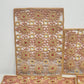 Raffia Ratan Sunburst Placemats Set 4 Boho Woven Orange Red Yellow Table Decor 17.5"