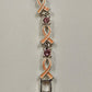 Avon Crusade Pink Ribbon Enamel & Rhinestone Breast Cancer Awareness Bracelet 7"