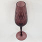 Empoli Purple Amethyst Art Glass Vase Diamond Optic MCM Italian Glass Vintage