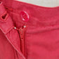 Liz Claiborne Lizsport Women's Red Cotton Slacks Size 4 High Rise Pleated leg