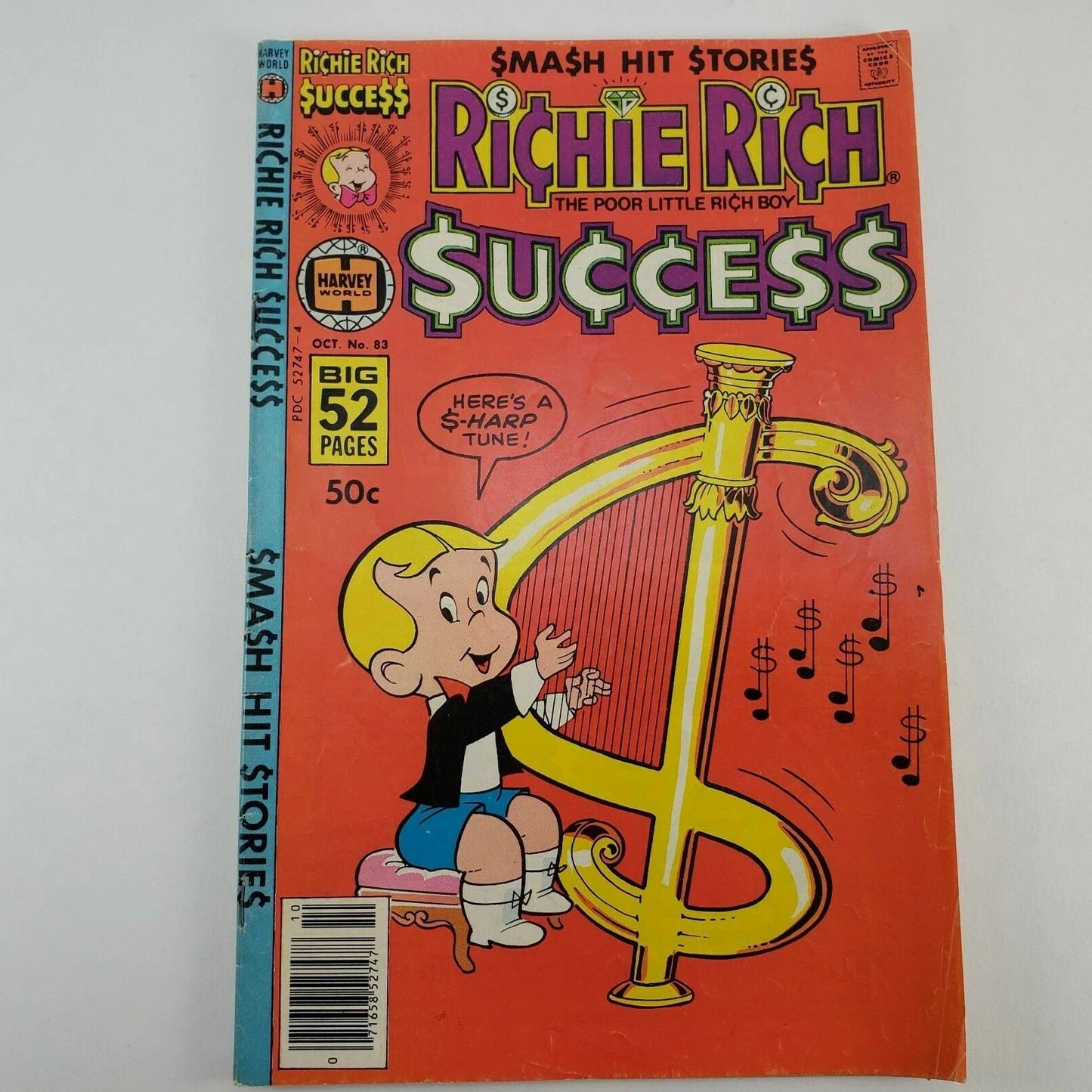 7 Richie Rich Comics VG+ 1978 Archie Series Gold & Silver SupeRichie Graphic