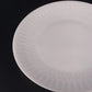 Federal Milk Glass Snowden 10" Dinner Plate White Textured Rim Oven Ware USA