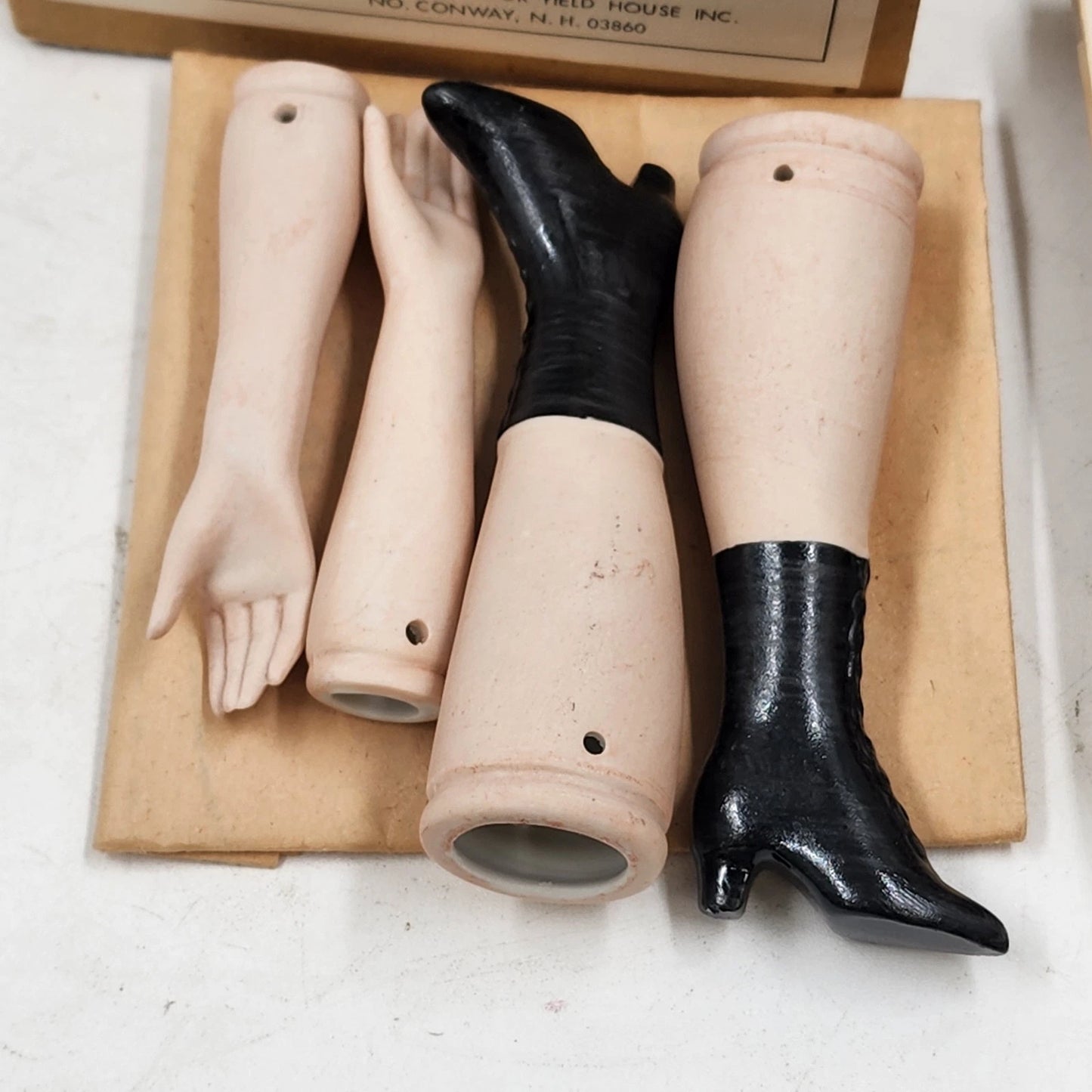 New England Puritan Doll Kit by Yield House Includes Head Arms Legs & Pattern