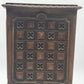 Vintage Faux Carved Wood Plastic Waste Basket Trash Can 14.75" MCM
