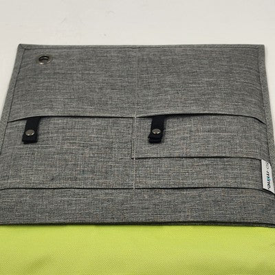 So-Mine Commuter Essential Gray & Green Travel Organizer Seat Pouch Airline Car