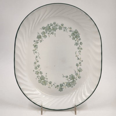 Corelle Callaway Green Ivy Oval Serving Platter 12.25" Corning USA