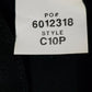 Fame Fabrics C10P Chef Coat Black XL 10 Button Long Sleeve