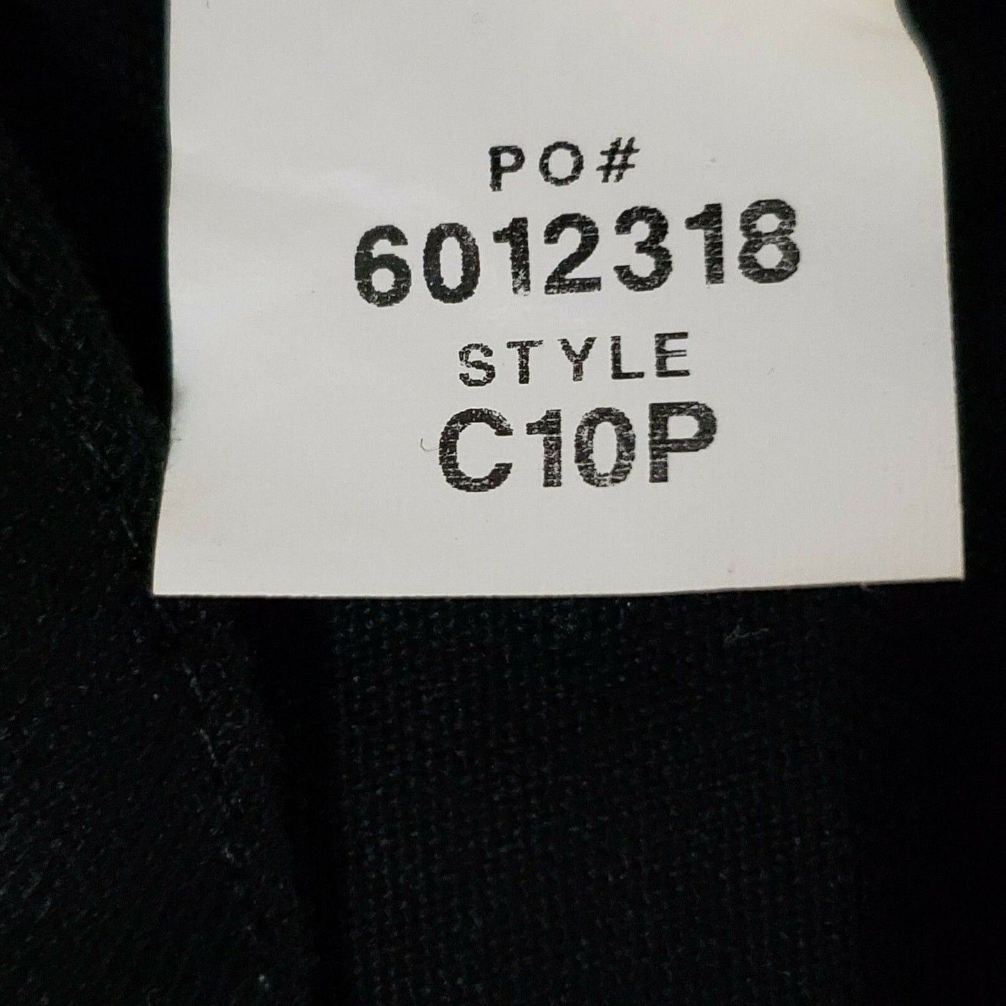 Fame Fabrics C10P Chef Coat Black XL 10 Button Long Sleeve