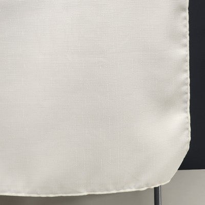 Plain Off White Tablecloth Shiny Polyester Blend Overlock Hem Rectangle 52"x68"