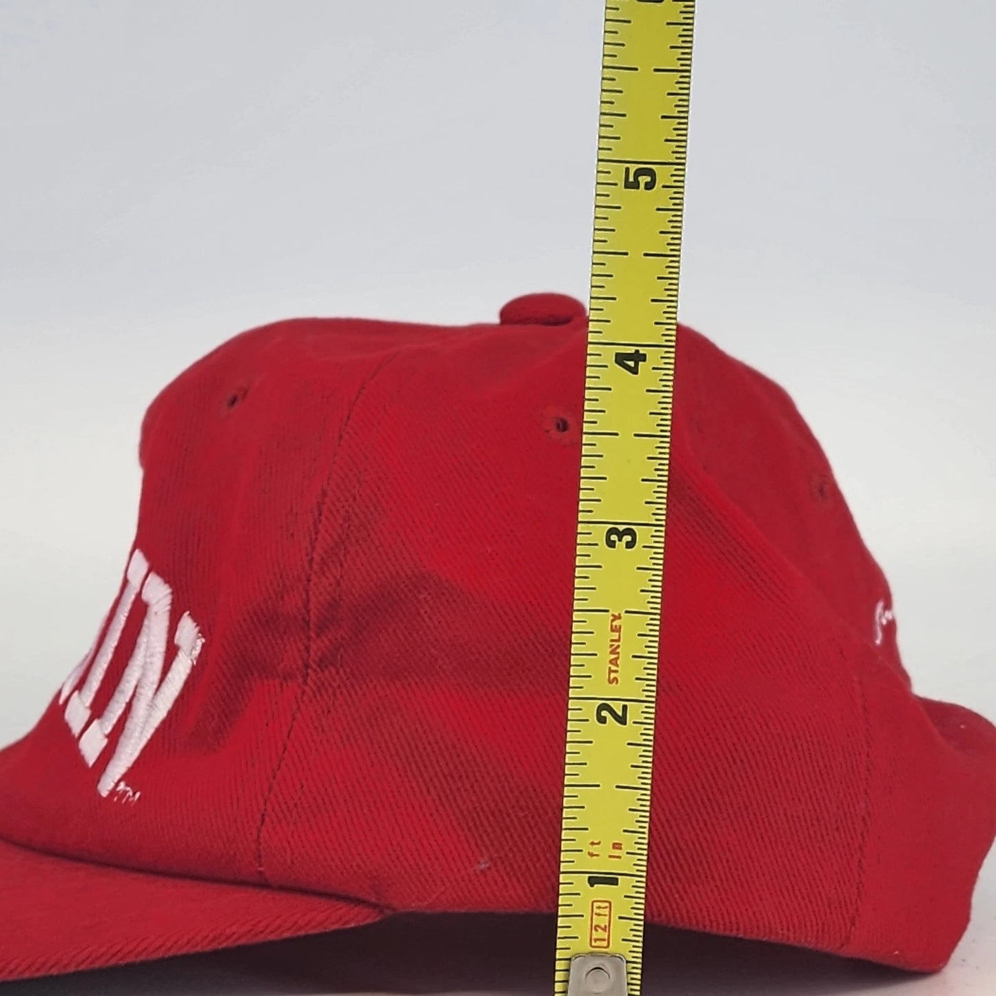 Wisconsin Badgers Snapback Hat 90s Champion Red NCAA Cap