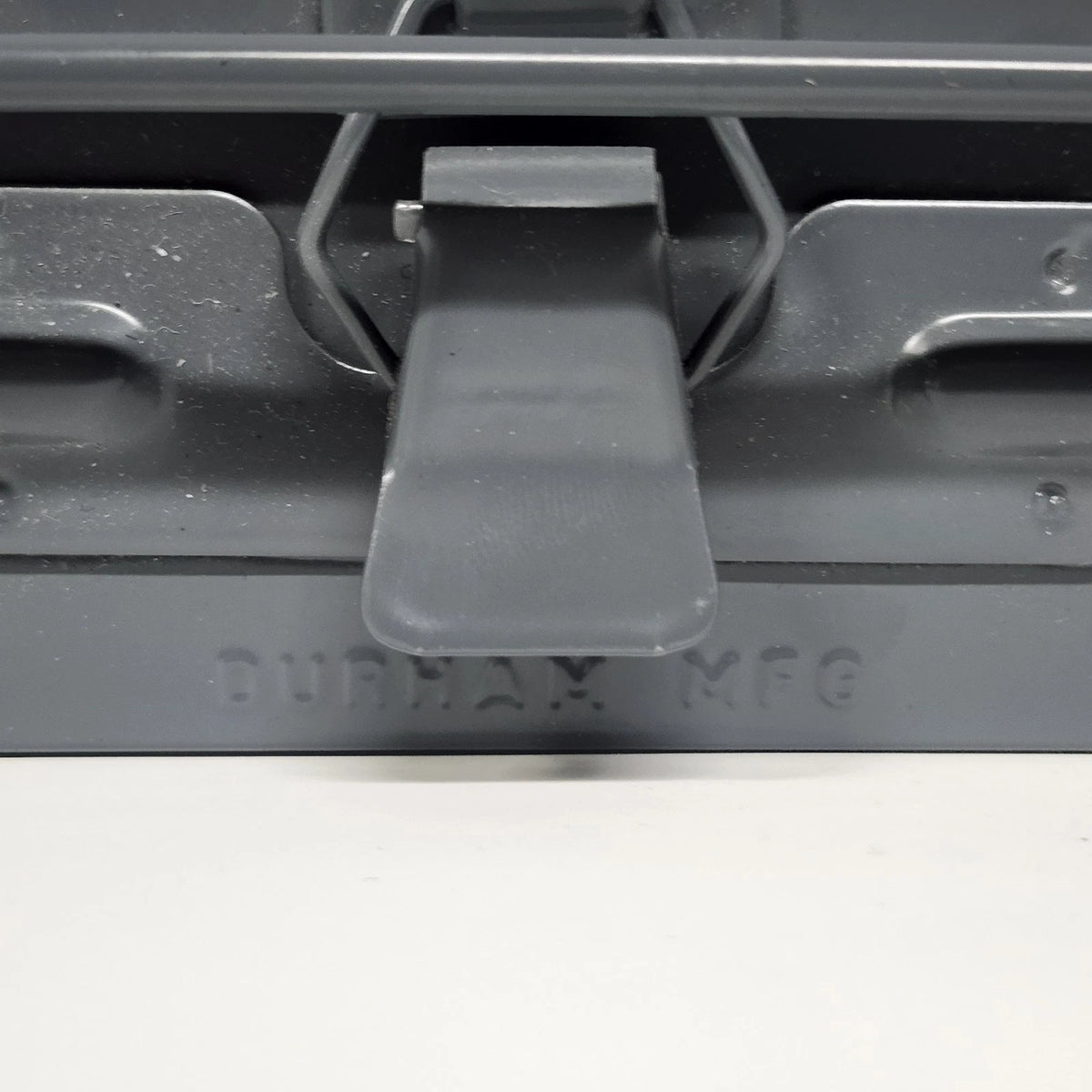 Durham MFG 211-95 Small Steel Compartment Box 12 Compartment Gray USA Hinged Lid