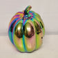 Martha Stewart LED Lighted Halloween Iridescent Pumpkin NWT 7" L x 5½" W x 6½"H