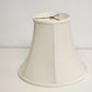 Italian Porcelain Table Lamp Urn on Pedestal Style White Bell Shaped Shade Vtg
