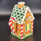 Potpourri Designs Gingerbread House Teapot Hand Painted Candy Cane 8" Holiday