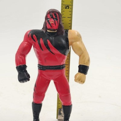 Kane Action Figure WWF Bend Ems Wrestling 1998 Series 8 Just Toys Titan Sports