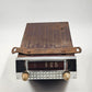 Truetone Car Radio Tube Type 1950 Era Serial A901207 Chrome Face Bakelite Knobs