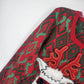 Holiday Time Llama Ugly Christmas Sweater Red Fair Isle 3D Novelty Large 42-44
