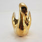 24k Swan Planter Gold Gilt Vintage Goose Trinket Dish Vintage Plant Holder