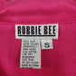 Robbie Bee Silk Blouse Women Small Pink Button Up Long Sleeve Shirt China