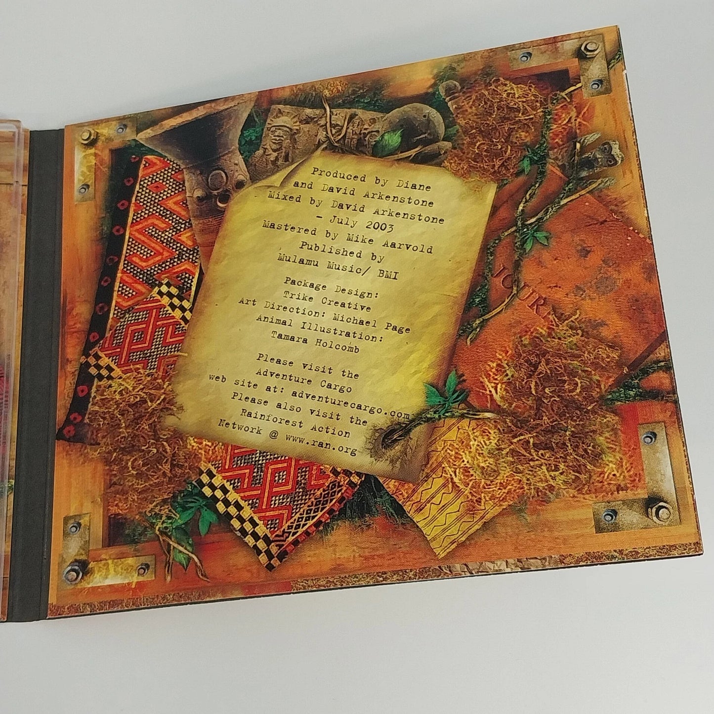 Adventure Cargo Spirit of the Rainforest CD Diane & David Arkenstone Nature 2003