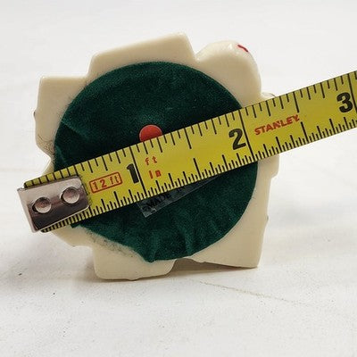 Baum Brothers Musical Christmas Tree Ornament Porcelain Ivory & Gold 2002 w Box