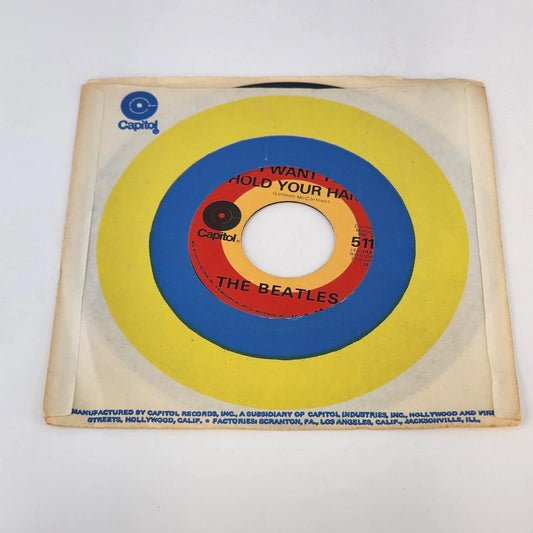 The Beatles 45 RPM 7" Capitol 5112 1964 I Want To Hold Your Hand PS VG+ Original