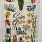 Wert by Hand Linen Tea Hand Towel Spring Garden Poem Wordsworth 30 x 17" England