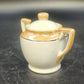 Floral Lusterware Creamer & Covered Sugar Bowl Set Gold Trim Handle Japan