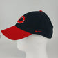 Nike Cincinnati Reds Black Red Bill Hat MLB Cap Hook Loop Adjustable OSFM