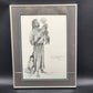 Jesus with Children Framed Wall Art Picture Matted 16x20 Scripture Matthew 19:14