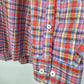 Alan Flusser Mens Multicolor Plaid Button-Up Shirt Size Medium 100% Cotton China