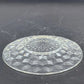 Vintage Jeannette Cube Pattern Bread Plate Clear Depression Glass 6 Inch