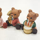 Homco Collections No 1422 Set of 6 Symphony Orchestra Musical Teddy Bears Vtg