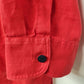 Ralph Lauren Size 2XL Women's Red Button Up Shirt with Cuffed Button Sleeve