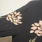 Living Doll Floral Zip Up Jacket XL Black Y2K Goth Fairy Top