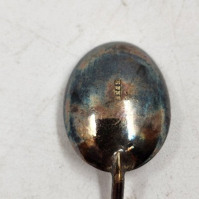 Set 6 EPNS Coffee Bean Spoons Cased Vintage ElectroPlate 1960s England Demitasse