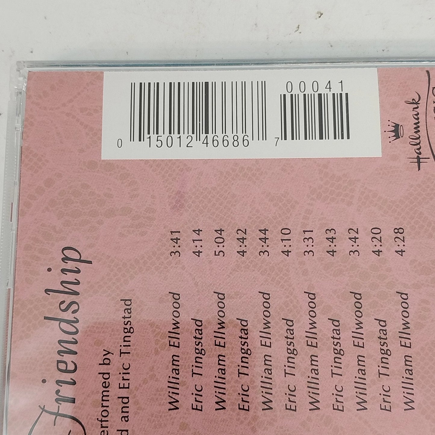 Hallmark Music Tea & Friendship CD 1997 William Ellwood & Eric Tingstad Guitar