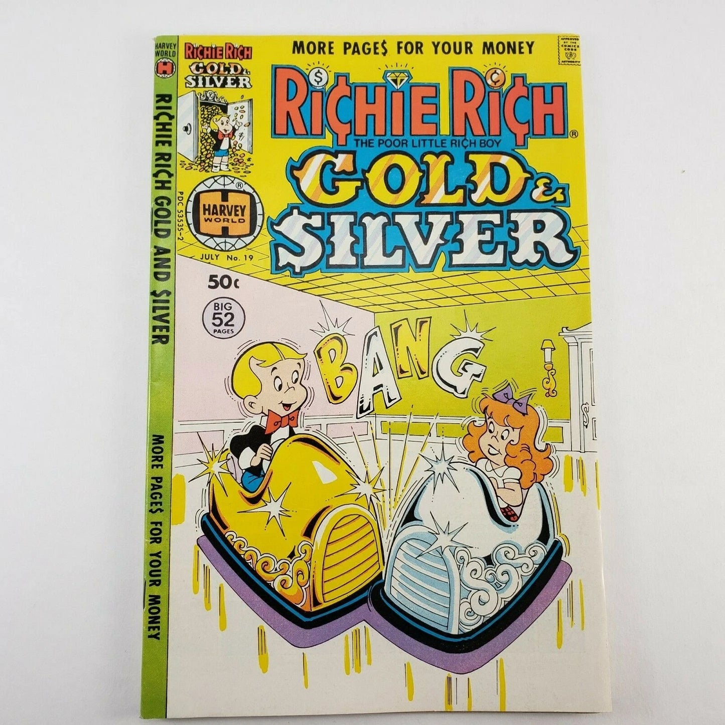 7 Richie Rich Comics VG+ 1978 Archie Series Gold & Silver SupeRichie Graphic