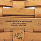 Longaberger Christmas 1998 Glad Tidings Basket Red Wall Hanger Plastic Protector